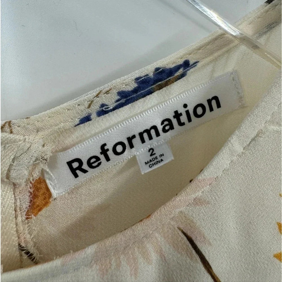 Reformation Carolena Midi Dress Size 2 B1178 - Picture 5 of 5